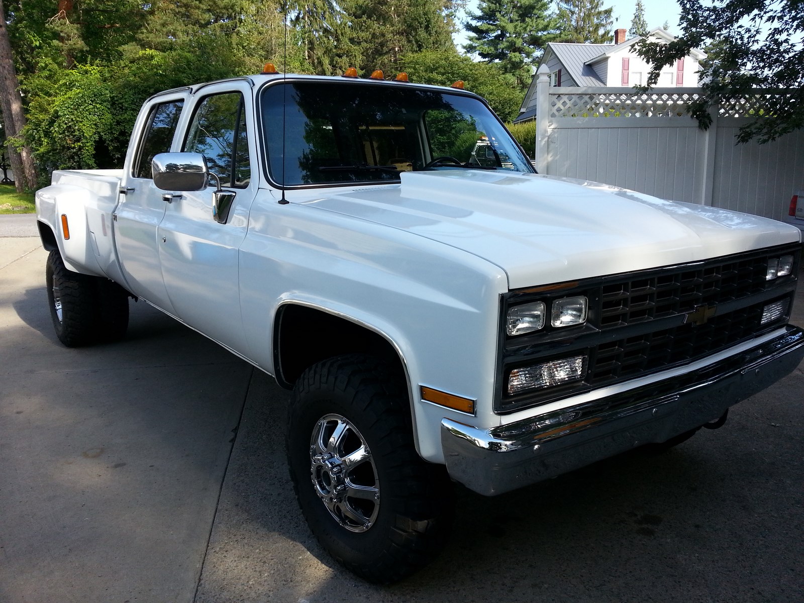 1991 91 Chevrolet Chevy Crew Cab Dually K30 V30 3500 1 One Ton 4x4 Four